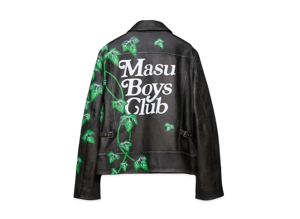 MASU x VERDY M.B.C. Leather Sports Jacket "Black"