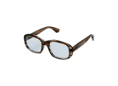 MASU Oval Shape Sunglasses "Brown Marble"