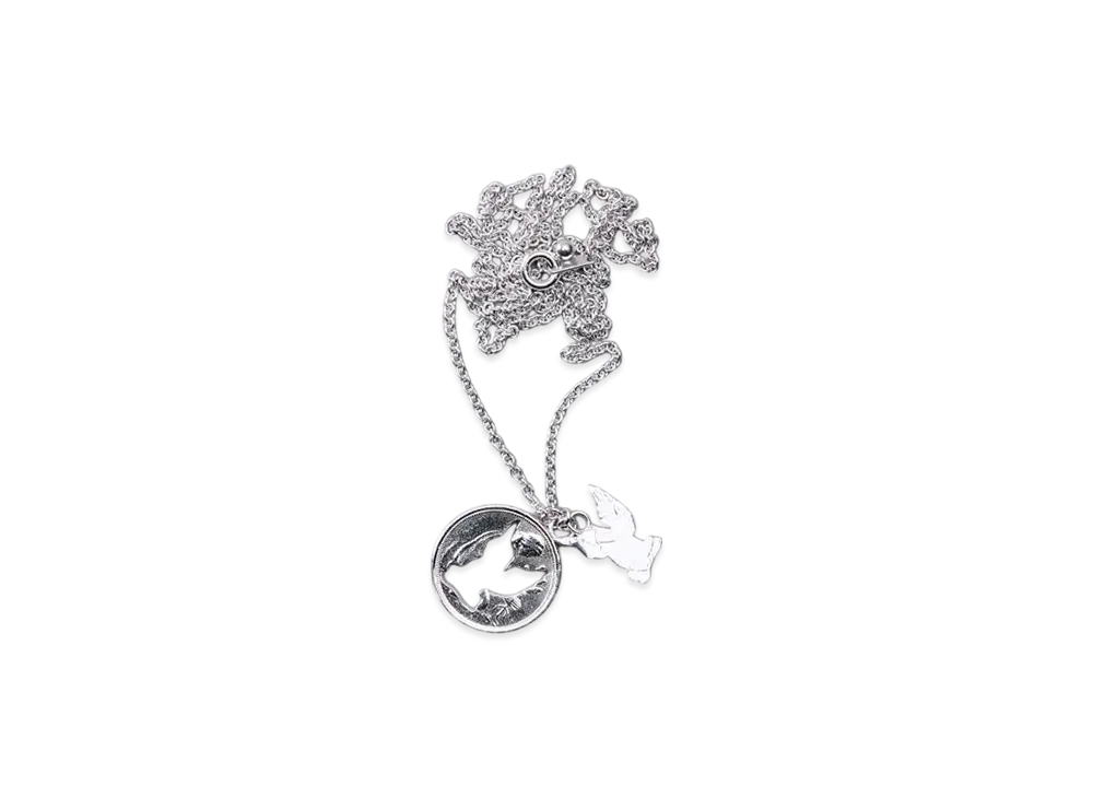 MASU Angel Hole Coin Necklace "Silver"
