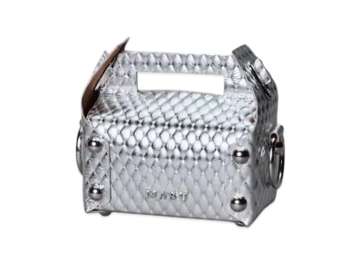 MASU Leather Cake Bag "Silver"