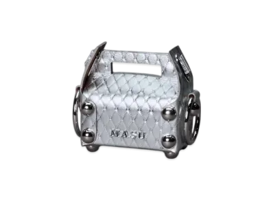 MASU Leather Cake Bag Petit "Silver"