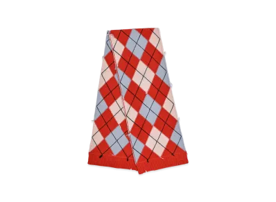 MASU Diamond Scraped Scarf "Red"
