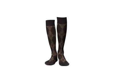 MASU x Tabio Angel Argyle Socks "Brown"