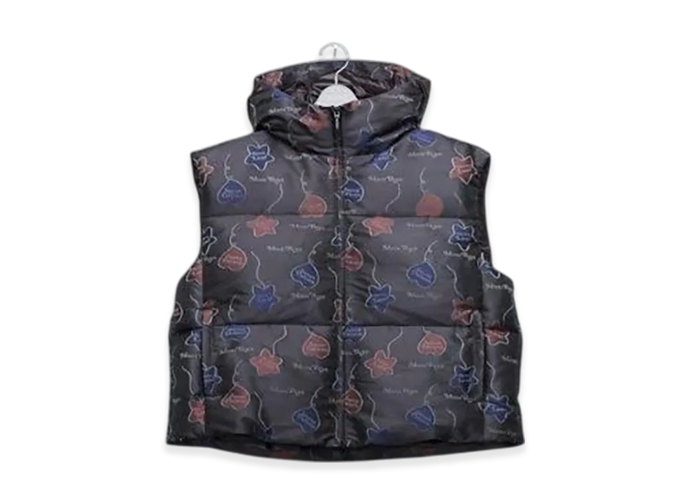 MASU Falling Balloon Down Vest Graphic by Verdy "Black"