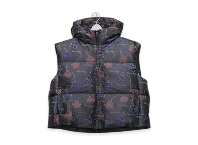 MASU Falling Balloon Down Vest Graphic by Verdy "Black"