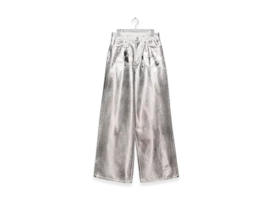 MASUBOYS Emblem Baggy Jeans "Silver"