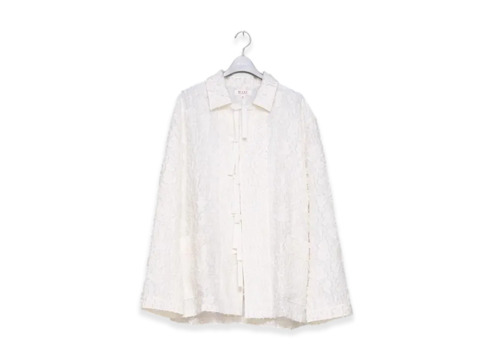 MASU Vick Camo Ribbon Shirt "White"