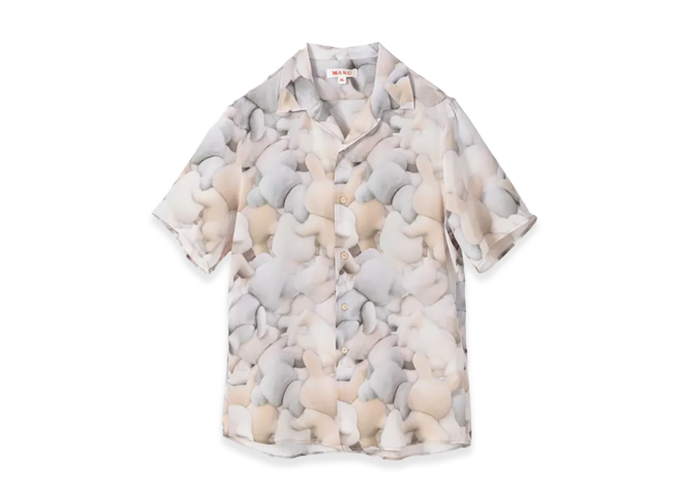MASU Print Open Collar Shirt "Flocky Doll"