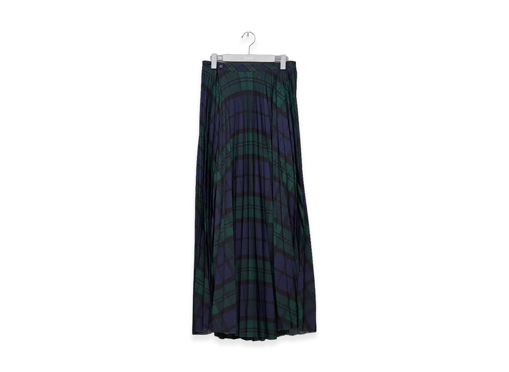 MASU Pleated Wrap Skirt "Green"
