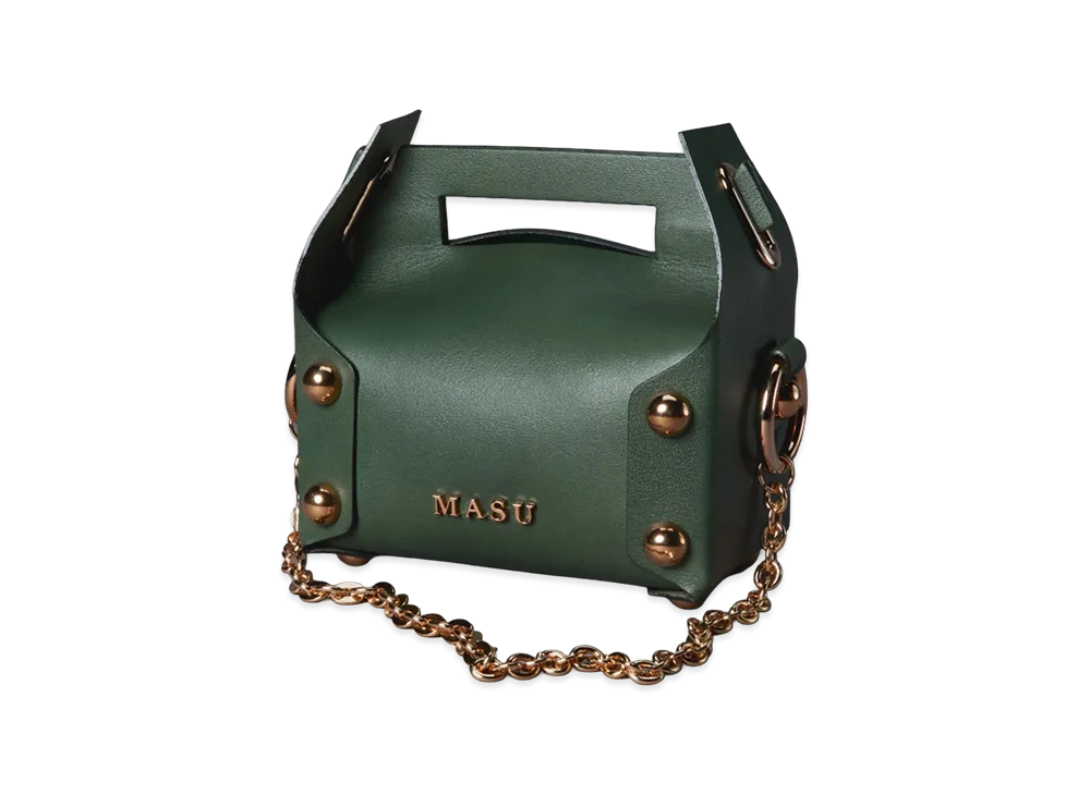 MASU Leather Cake Bag "Moss Green"