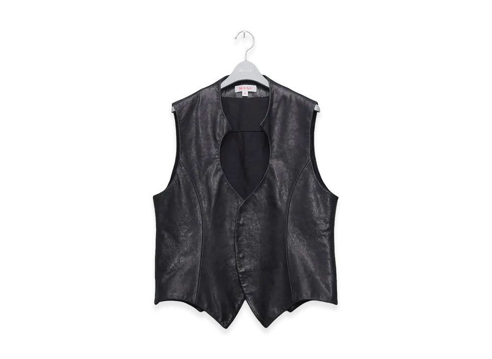 MASU Bat Leather Vest "Black"