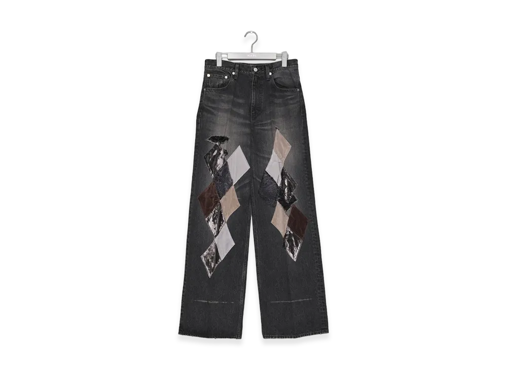 MASU MB Diamond Wide Jeans "Black"