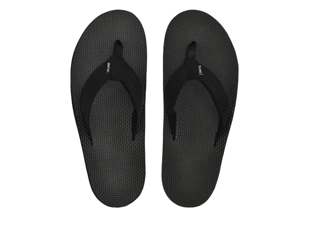 ISLAND SLIPPER Mauka Outdoor "Black" MAUKA