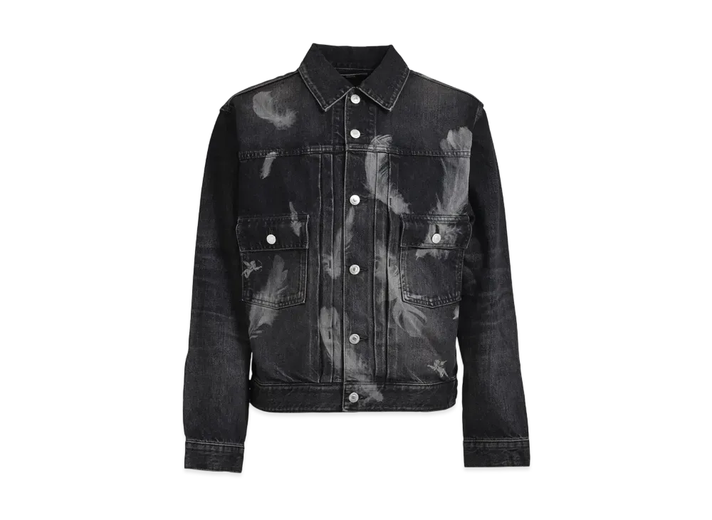 MASUBOYS Feather Denim Jacket "Black" MBFW-BLB124L