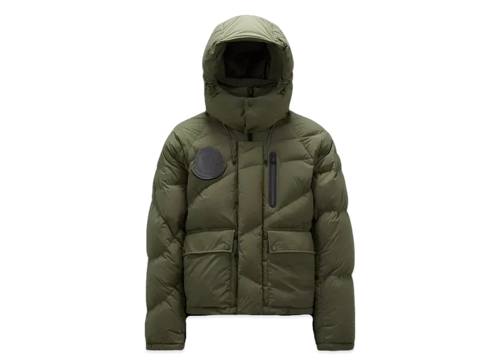 MONCLER x PHARRELL WILLIAMS Chestnut Short Down Jacket "Dark Green"