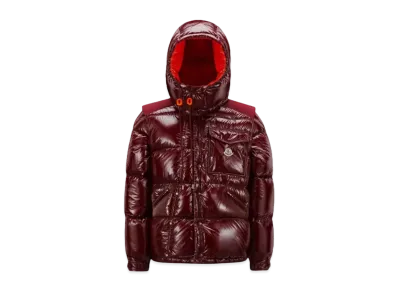 MONCLER x Karakorum Ripstop Short Down Jacket Mens "Burgundy"