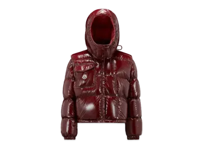 MONCLER x Karakorum Ripstop Short Down Jacket Ladies "Burgundy"
