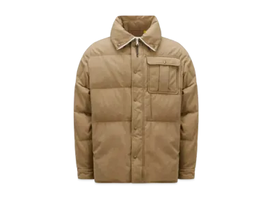 MONCLER X Palm Angels Fieldrush Short Down Jacket "Beige"