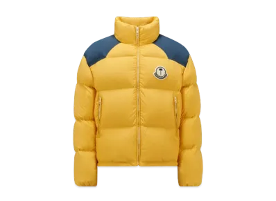 MONCLER X Palm Angels Nevis Short Down Jacket "Yellow/Blue"
