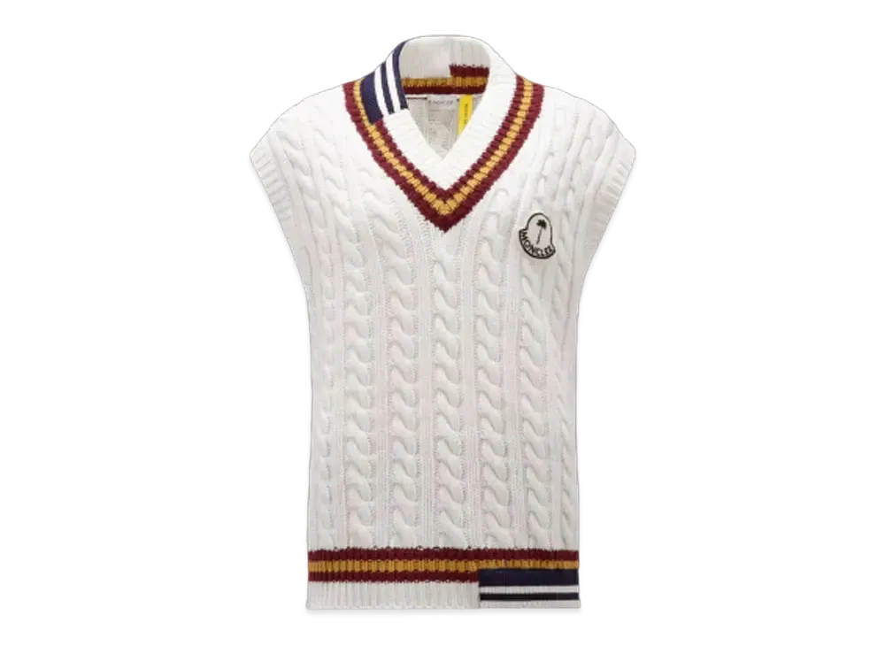 MONCLER X Palm Angels Gilet "White"