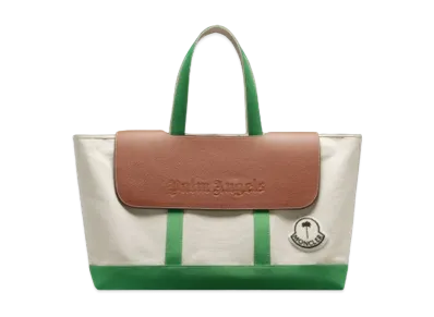 MONCLER X Palm Angels Tote Bag "Off White/Green"