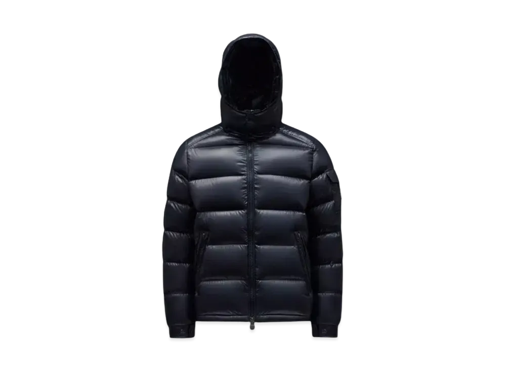 モンクレール マヤ ショート ダウン ジャケット "ナイト ブルー"