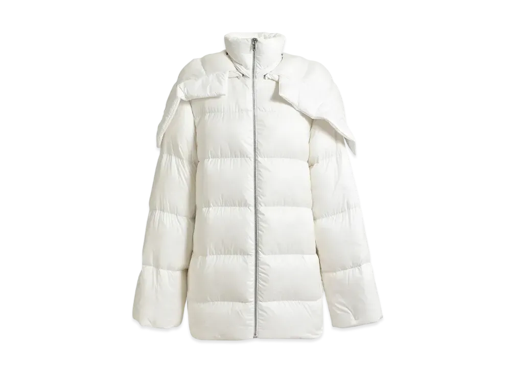 MONCLER x RICK OWENS Hooded Cyclopic Coat "Milk"