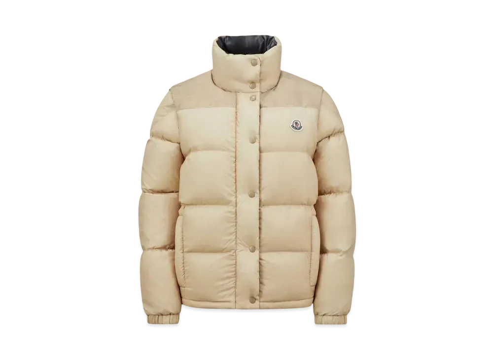 MONCLER Re/Icons Men's Verone Short Down Jacket "Sand Beige"