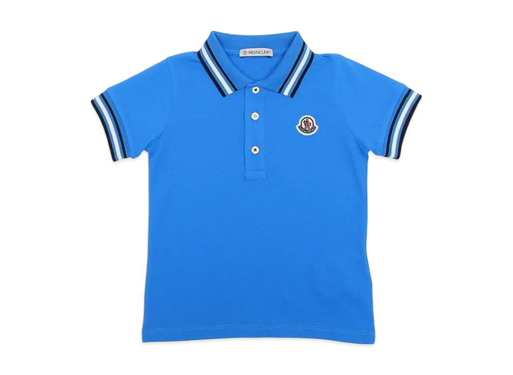 MONCLER Baby Kids Polo Shirt "Blue"