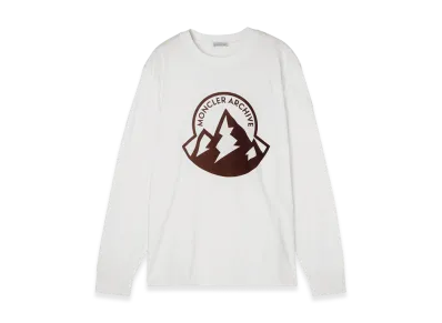 MONCLER Mens L/S Crewneck Tee "Cream"
