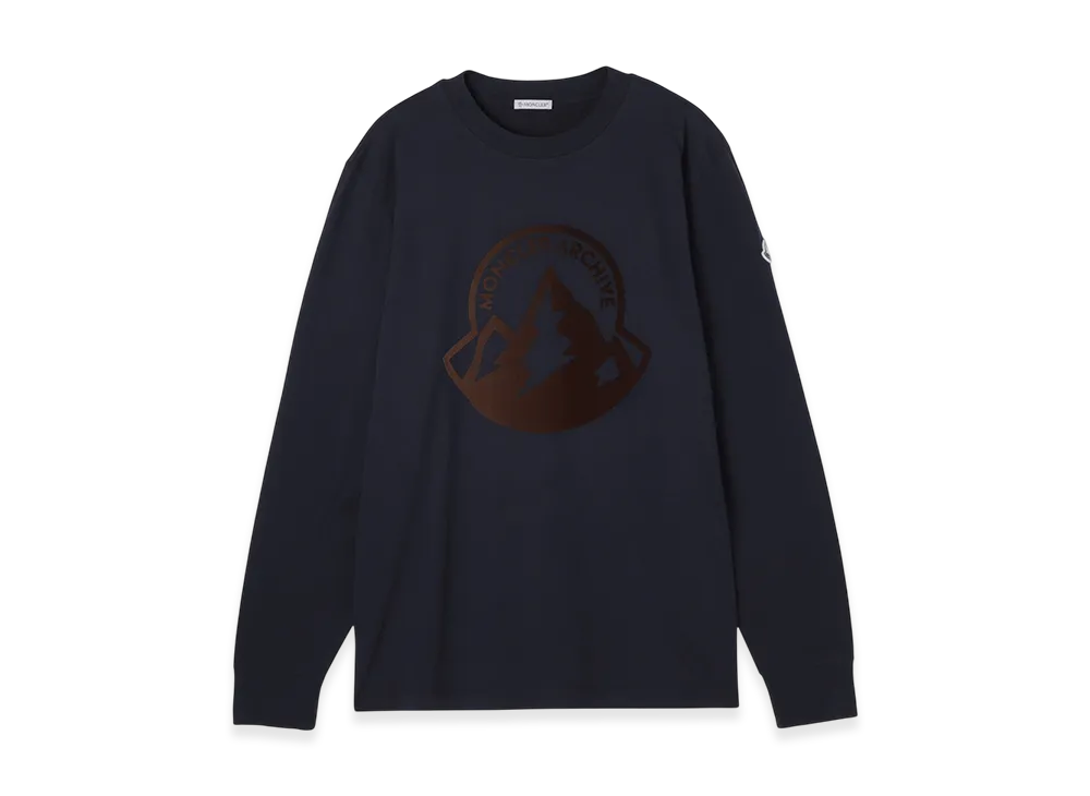 MONCLER Mens L/S Crewneck Tee "Navy"