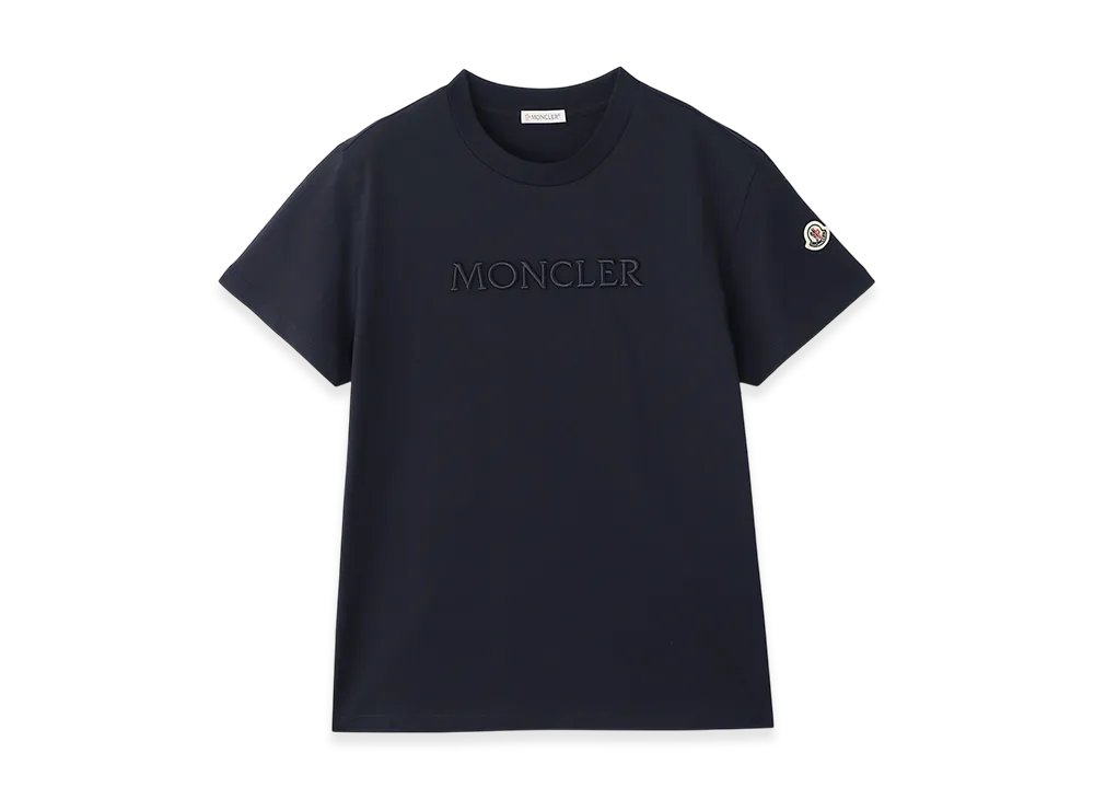 MONCLER Womens Crewneck Tee "Navy"