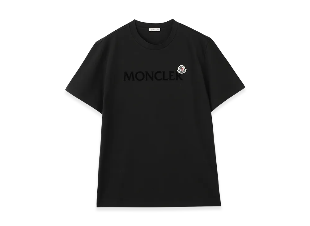 モンクレール クルーネックTシャツ SS Tシャツ メンズ (25FW) "ブラック"