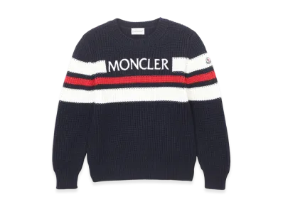 MONCLER Mens Crewneck Knit "Blue"