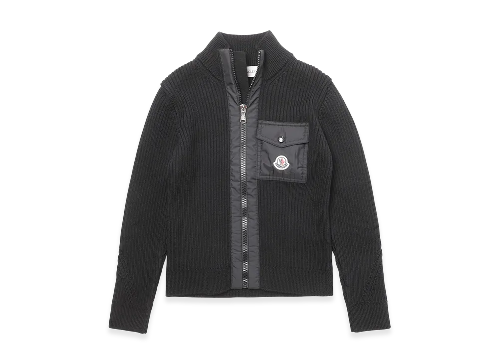 MONCLER Mens Zip-Up Knit Cardigan 
