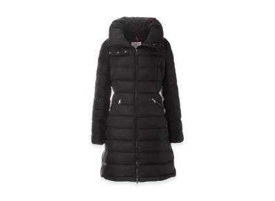 MONCLER Womens Flammette Down Coat "Black"