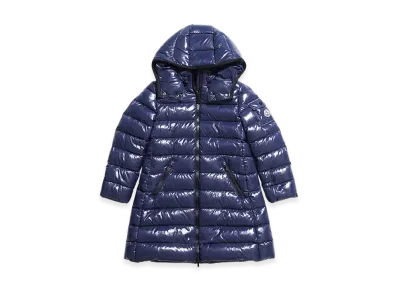 MONCLER Womens Moka Down Coat "Blue"