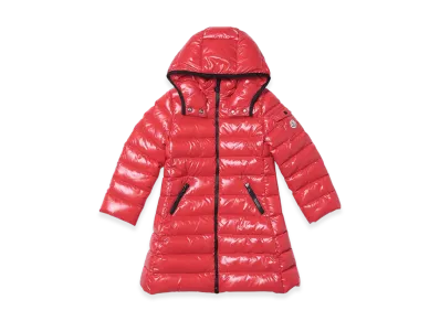 MONCLER Womens Moka Down Coat "Red"