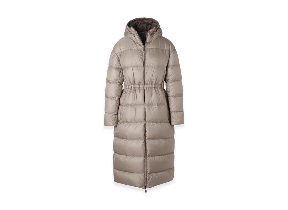 MONCLER Womens Boulogne Reversible Down Jacket "Beige"
