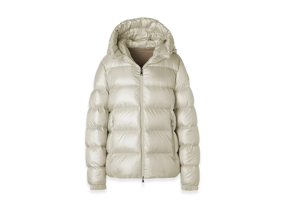 MONCLER Womens Biron Down Jacket "White"