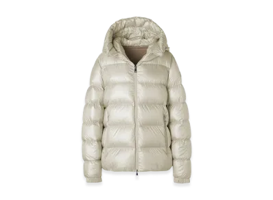 MONCLER Womens Biron Down Jacket "White"