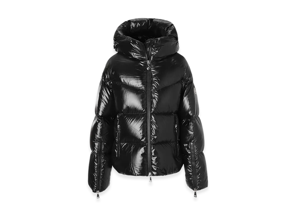 MONCLER Womens Huppe Down Jacket "Black"