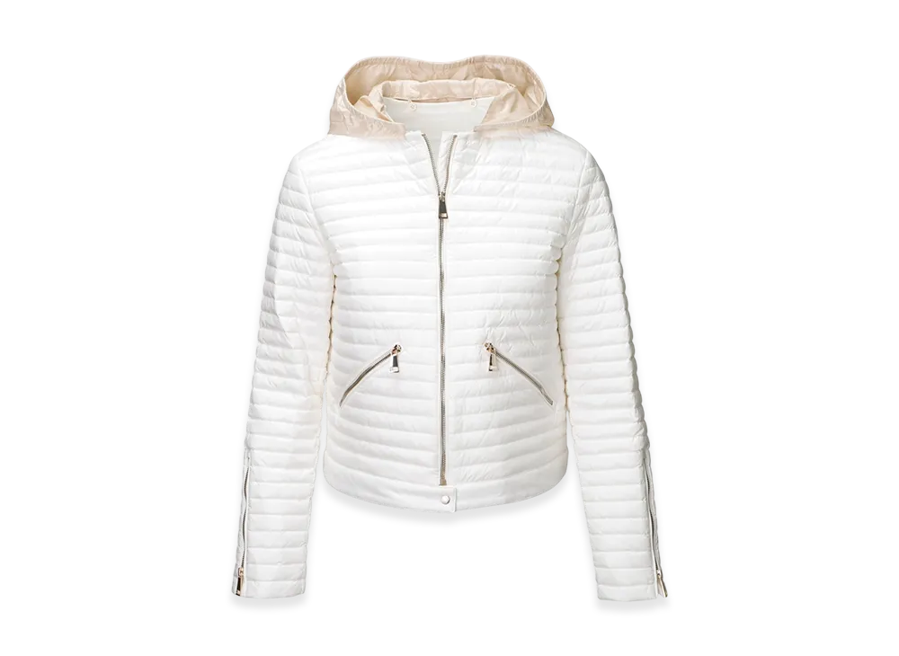 MONCLER Womens Pourtet Down Jacket "White"