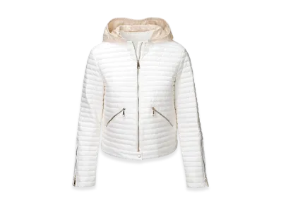 MONCLER Womens Pourtet Down Jacket "White"