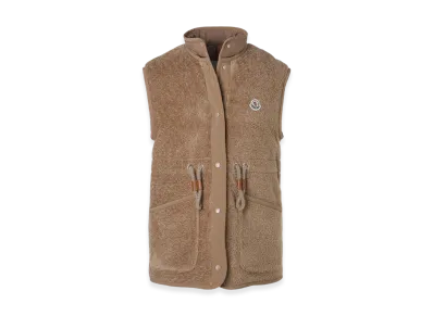 MONCLER Womens Bost Down Vest "Brown"