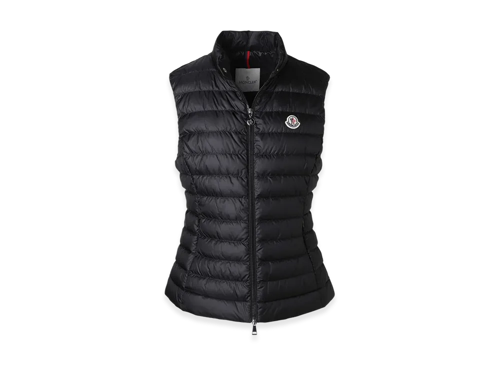 MONCLER Womens Igens Down Vest "Black"