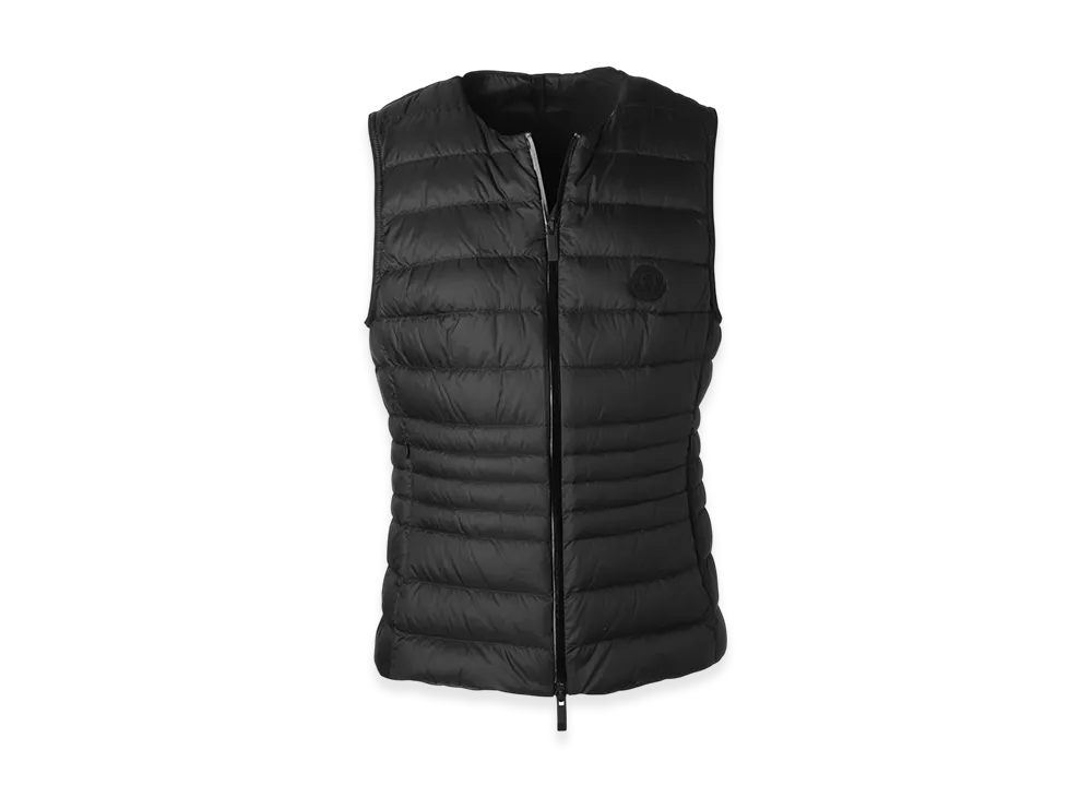 MONCLER Womens Irigny Down Vest "Black"