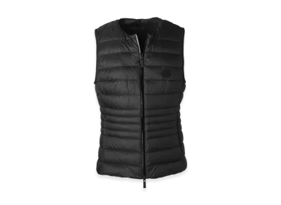 MONCLER Womens Irigny Down Vest "Black"