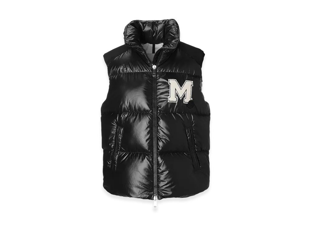 MONCLER Womens Oder Down Vest "Black"