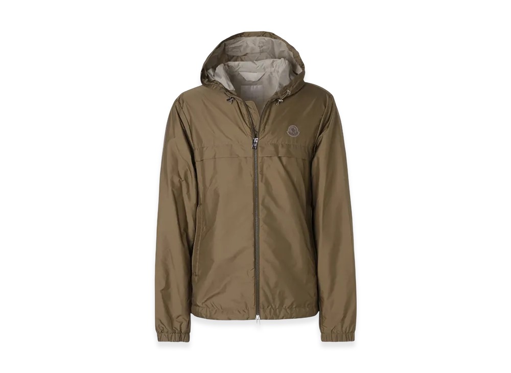 MONCLER Mens Rifeo Hooded Padded Nylon Jacket "Beige"